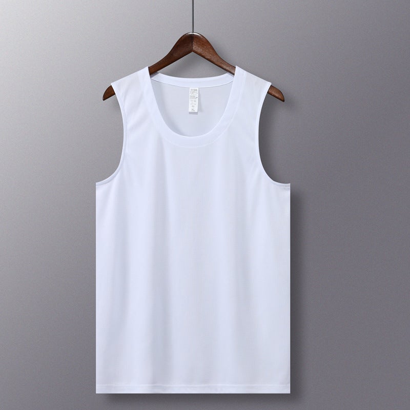 Activity Competition Loose Sports Quick-Drying Sleeveless T-Shirt Vest For Adults And Kidsren Family Tops With Logo Printed On Casual - Image 1